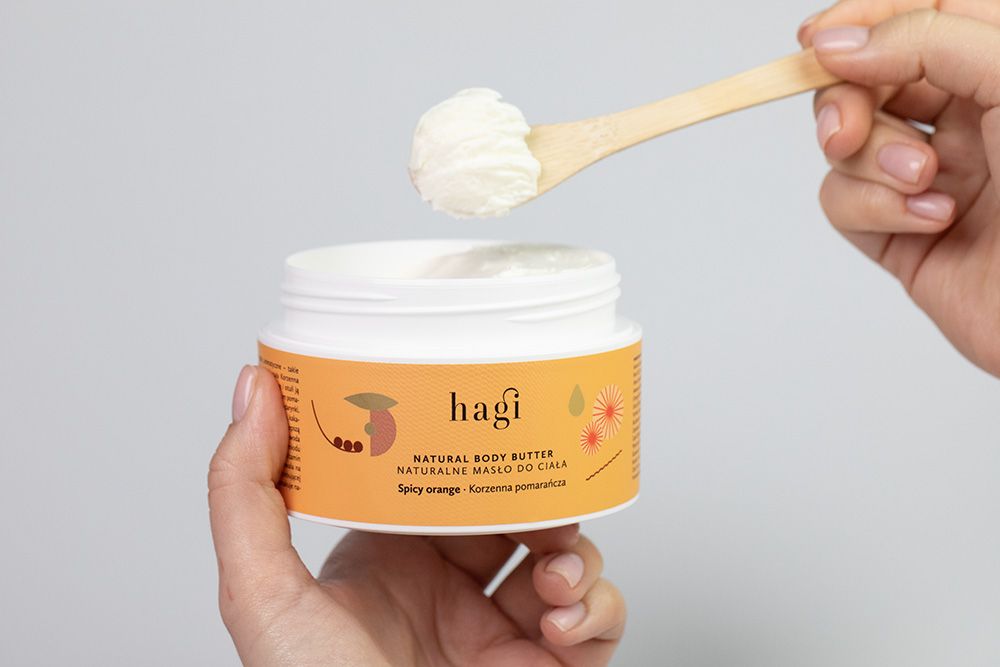 Hagi Korzenna Pomarańcza Box ZESTAW Balsam do ciała 200 ml + Masło do Ciała 200 ml + Naturalny, regenerujący krem do rąk 50 ml