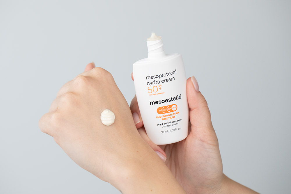 Mesoestetic Mesoprotech® Hydra Cream SPF 50+ Bardzo wysoka ochrona przeciwsłoneczna UVA i UVB 50 ml