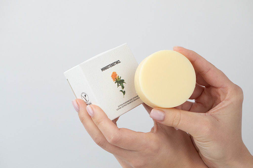 Ministerstwo Dobrego Mydła Szafran Odżywczy balsam do ciała w kostce 75 g