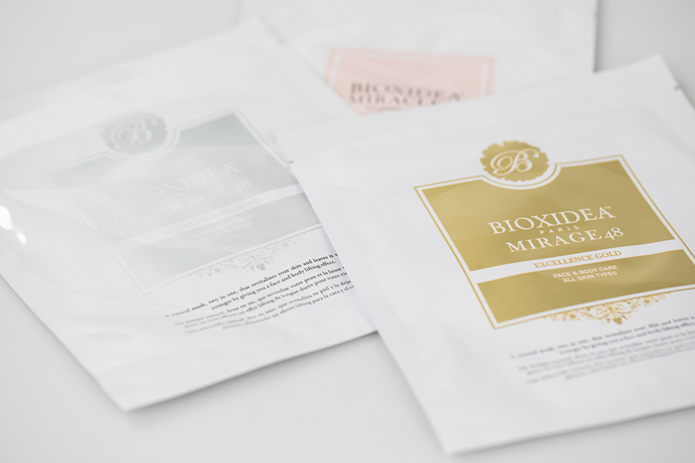 Bioxidea Mirage Mask Set ZESTAW Maska nawilżająco - przeciwstarzeniowa 1 szt + Maska nawilżająco - liftingująca 1 szt + Maska nawilżająco - kojąca 1 szt