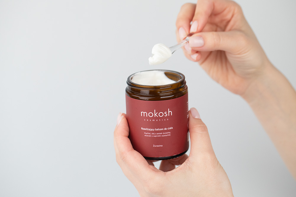 Mokosh Body Balm Cranberry + Nutritive Body Elixir Cranberry ZESTAW Balsam do ciała żurawina 180 ml + Odżywczy eliksir do ciała - Żurawina 100 ml