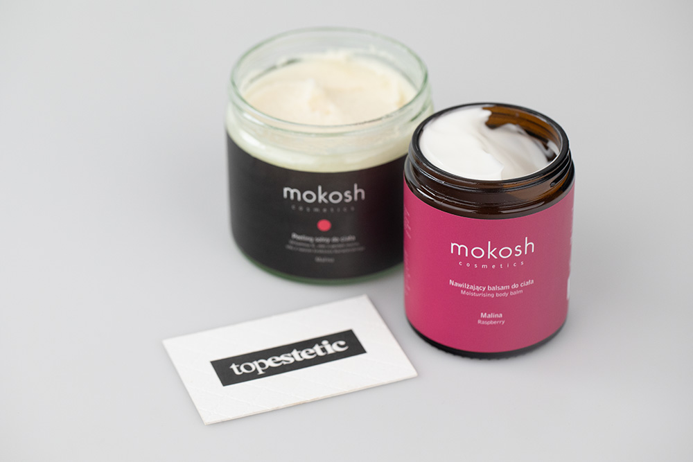 Mokosh Raspberry Body Care ZESTAW Peeling do ciała - Malina 250 ml + Balsam do ciała - Malina 180 ml