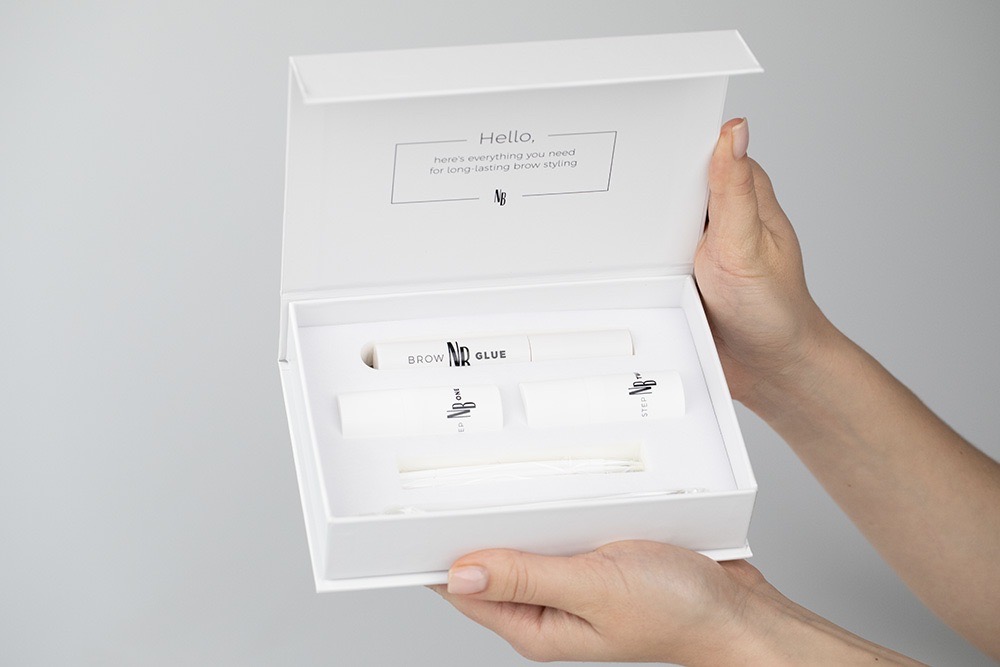 Nanobrow Lamination Kit ZESTAW Krok 2 - Utrwalacz 5 ml + Krok 1 - Płyn liftingujący do brwi 5 ml + Klej-żel do brwi 7 ml + Pędzelek 1 szt + Szczoteczka 1 szt.