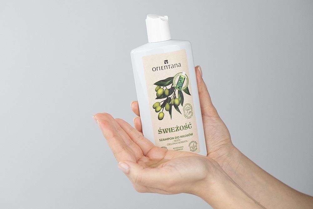 Orientana Natural Hair Shampoo Ajurwedyjski naturalny szampon do włosów - Imbir i trawa cytrynowa 210 ml