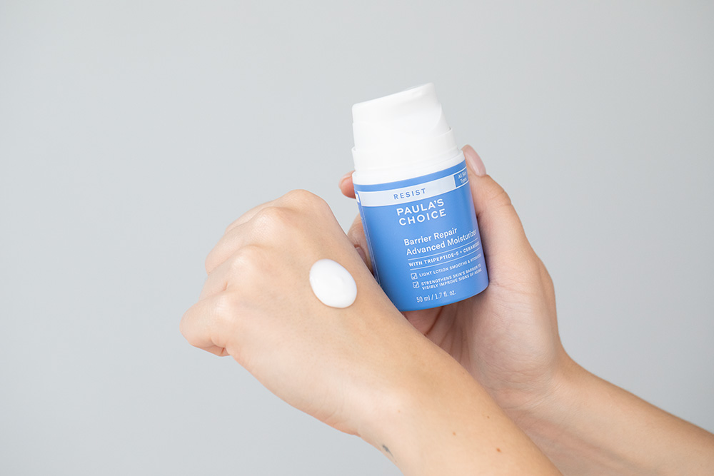 Paulas Choice Exfoliant Repair Barrier ZESTAW Preparat złuszczający 30 ml + Serum naprawcze 30 ml + Zaawansowany krem nawilżający 50 ml