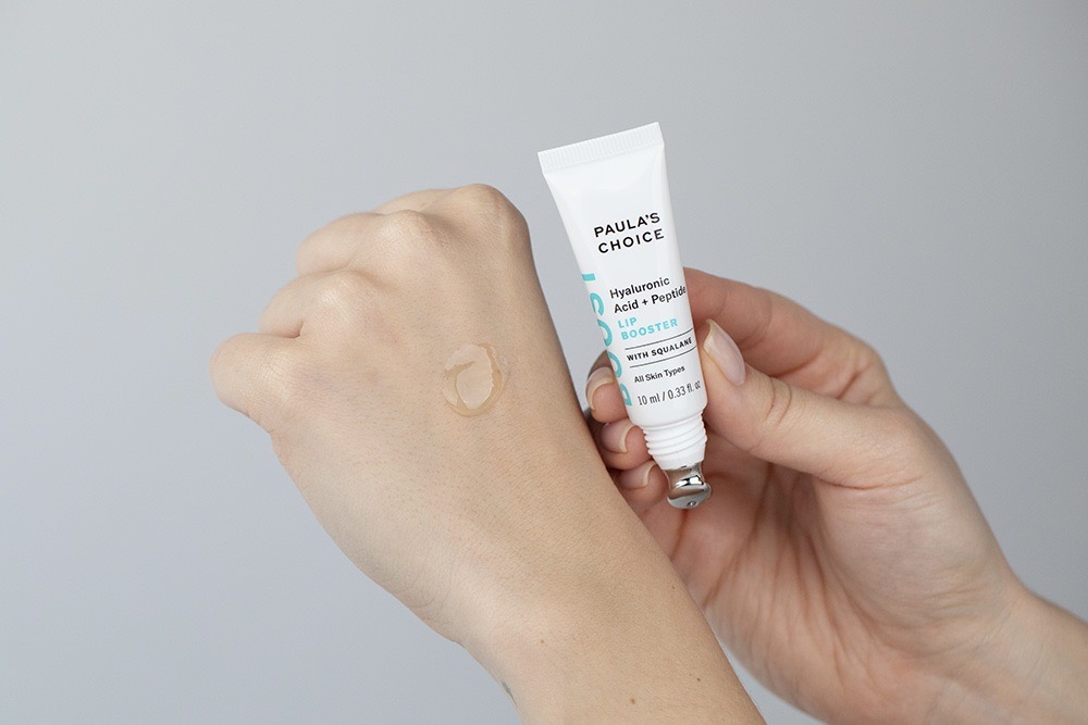 Paulas Choice Hyaluronic Acid + Peptide Lip Booster + Resist Anti Aging Eye Cream ZESTAW Peptydowy wzmacniacz ust z kwasem hialuronowym 10 ml + Krem przeciwzmarszczkowy pod oczy 5 ml