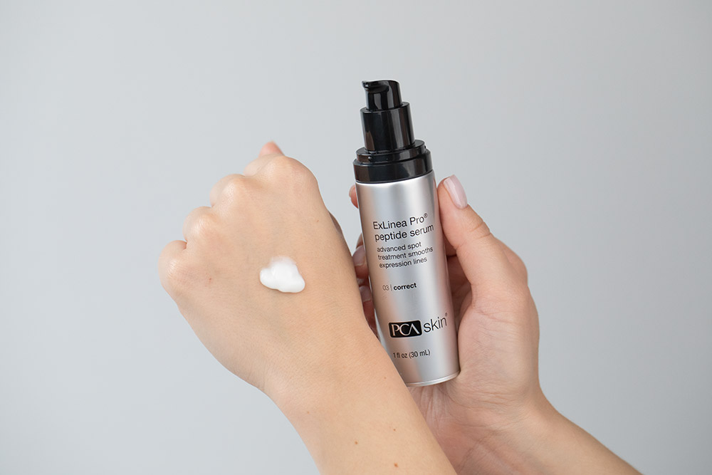 PCA Skin ExLinea Peptide PRO ZESTAW Wzmocnione, zaawansowane, serum wygładzające 30 ml + Krem nawilżający 48,2 g + Krem 5g