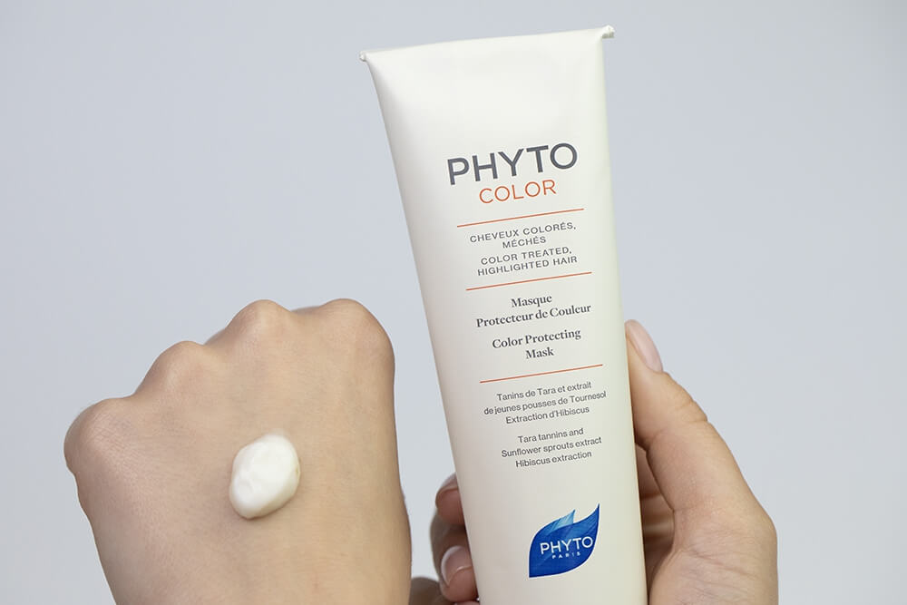 Phyto PhytoColor + Phytocolor Mask ZESTAW Farba do włosów - jasny blond (8 Blond Clair) 50+50+12 + Maska chroniąca kolor 150 ml
