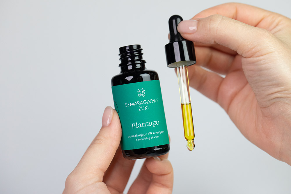 Szmaragdowe Żuki Achillea + Plantago ZESTAW Krem do cery normalnej i mieszanej 50 ml + Normalizujący eliksir olejowy 30 ml