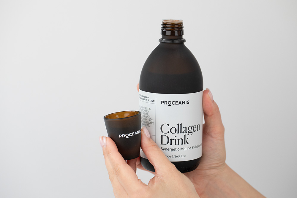 Proceanis Day and Night ZESTAW Napój kolagenowy - naturalny, wegański suplement diety 500 ml + Napój hialuronowy - naturalny, wegański suplement diety 200 ml