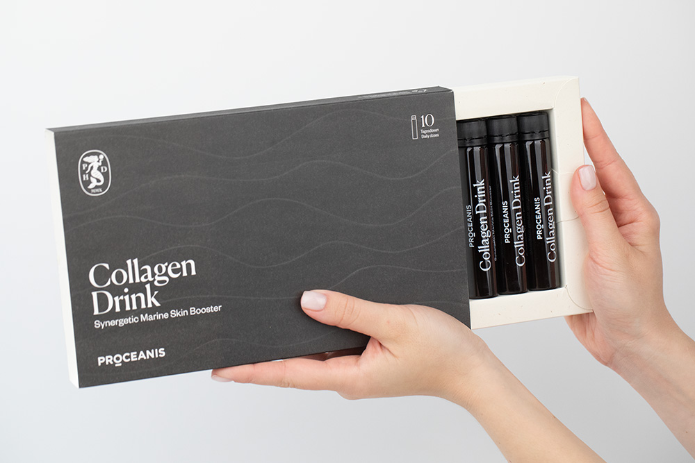 Proceanis Collagen Drink Set ZESTAW Napój kolagenowy - naturalny, wegański suplement diety 10 x 25 ml