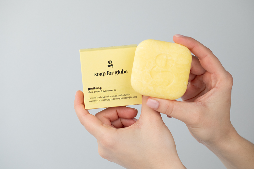 Soap For Globe Balance Set ZESTAW Szampon w kostce do skóry głowy z tendencją do przetłuszczania się 1 szt. + Odżywka do włosów przetłuszczających się 1 szt. + Ko