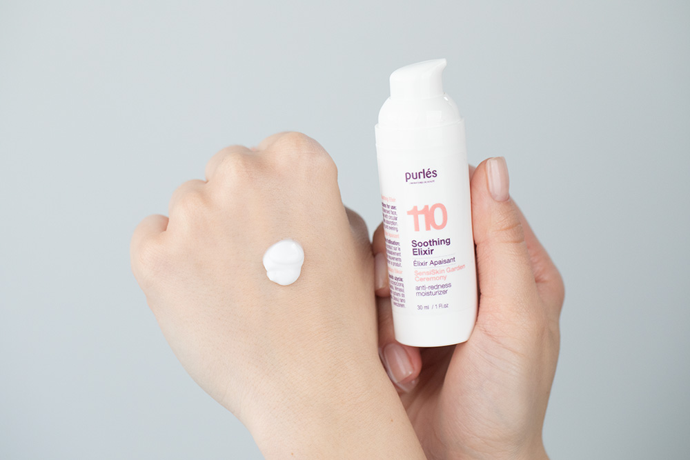 Purles Soothing Set ZESTAW Eliksir 30 ml + Krem 50 ml + Koncentrat malinowy 5 x 2 ml + Kosmetyczka 1 szt