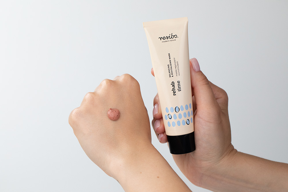 Resibo Rich Peach + Rehab Time + Sun To The People ZESTAW Żel myjący 125 ml + Maska 50 ml + Krem do twarzy i ciała SPF 50+