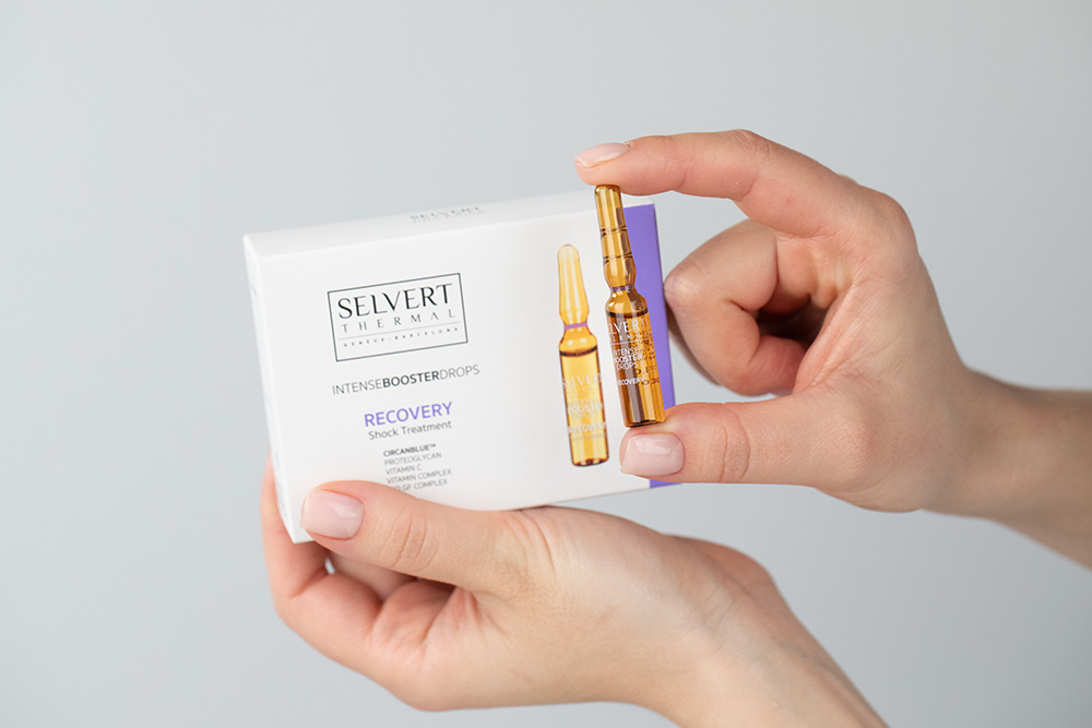 Selvert Thermal Recovery and White Perfection Booster Drops ZESTAW Ampułki odnawiające 10x 2 ml + Ampułki depigmentujące 10x 2 ml