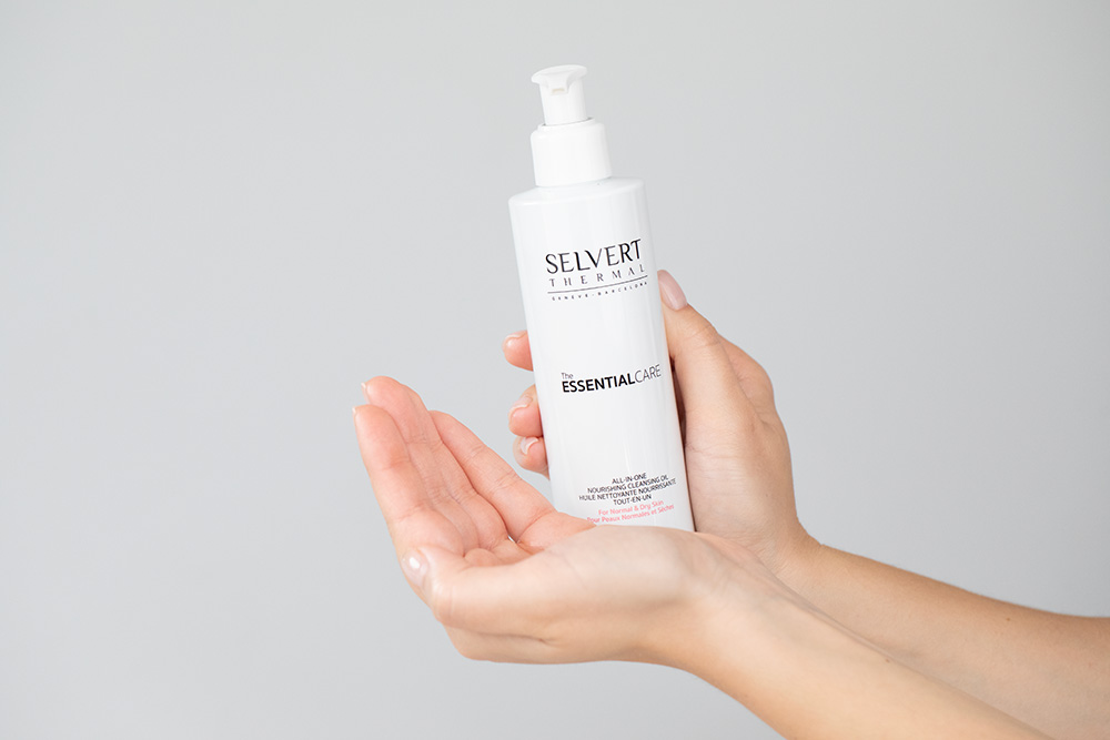 Selvert Thermal Beauty Routine 2 Steps For Dry And Mature Skin ZESTAW Samoemulgujący się odżywczy olej myjący 200 ml + Bogaty krem naprawczy na noc 50 ml