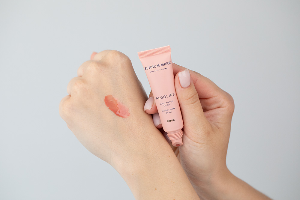 Sensum Mare AlgoLips Juicy Tinted Lip Oil Soczysty olejek do ust (kolor Rose) 10 ml