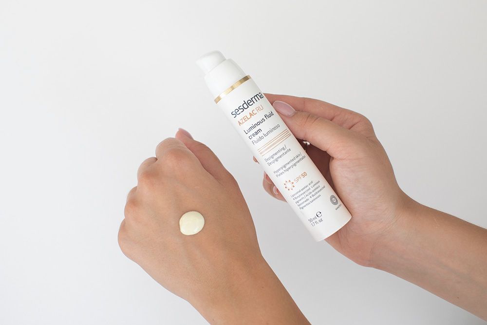 Sesderma Azelac RU + Azelac RU Luminous Fluid Cream ZESTAW Serum ...