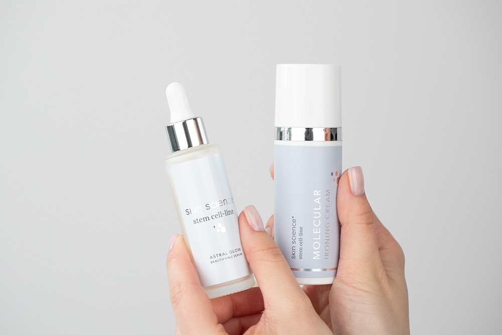 Skin Science Astral Glow + Molecular Ironing Cream ZESTAW Emulsyjne serum 30 ml + Krem opóźniający objawy starzenia 50 g