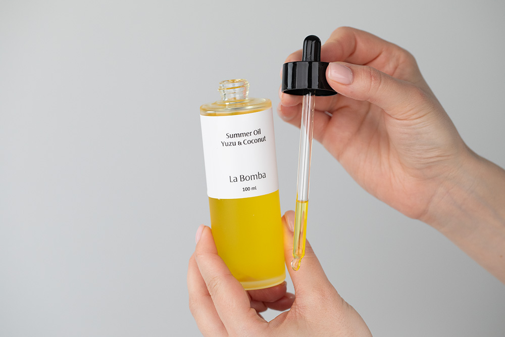 La Bomba Pumpkin Spice + Summer Oil + Stress Relief + Byron Bay ZESTAW Peeling do ciała 230 g + Olejek do ciała 100 ml + Kula 125 g + Creamer 50 g