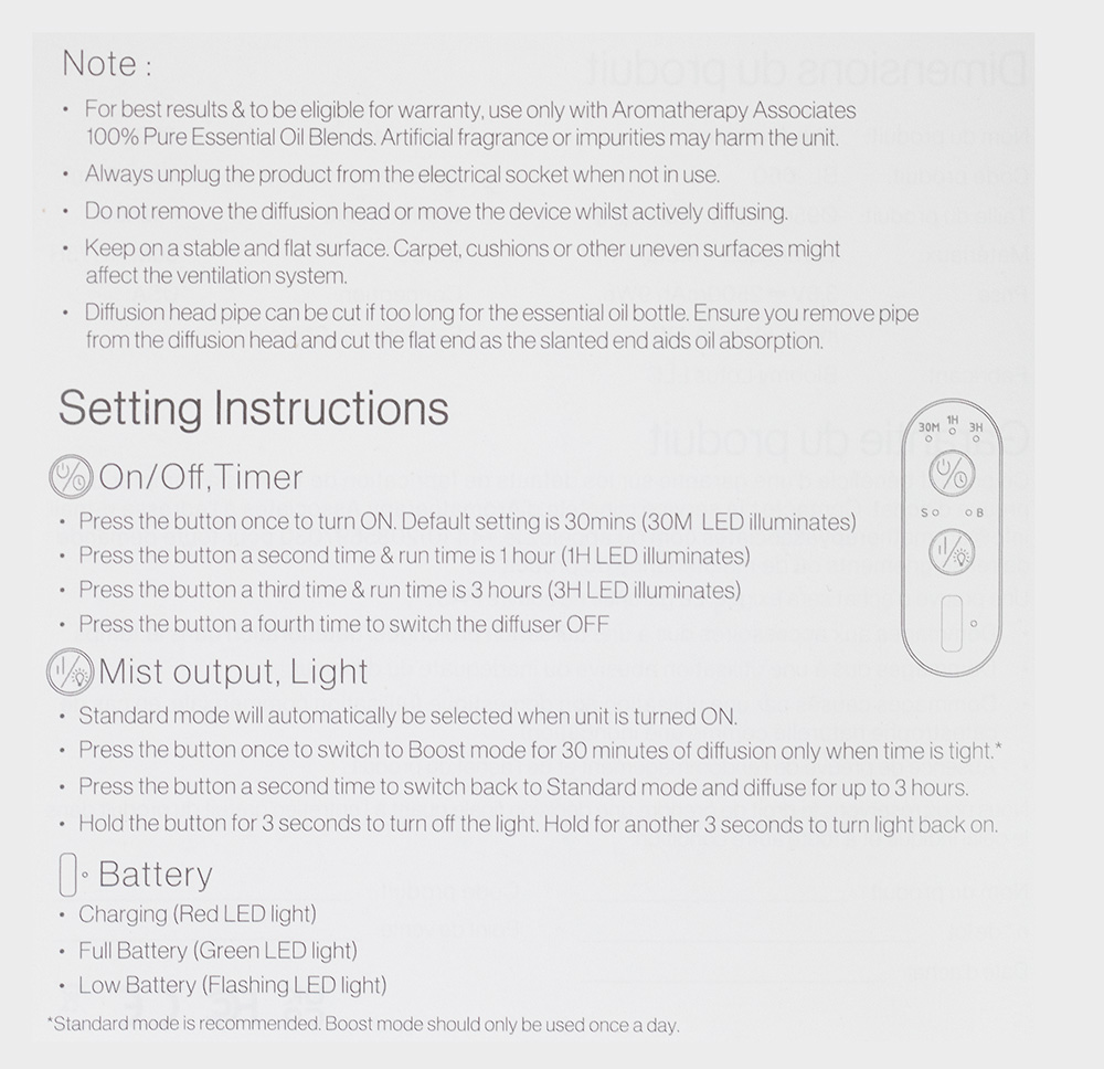 Aromatherapy Associates The Atomiser Przenośny dyfuzor na olejki eteryczne 1 szt