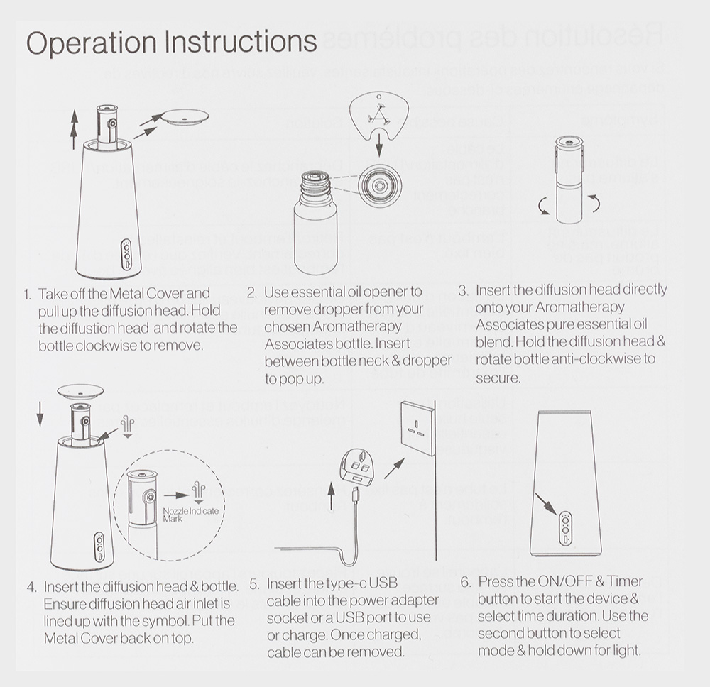 Aromatherapy Associates The Atomiser Przenośny dyfuzor na olejki eteryczne 1 szt