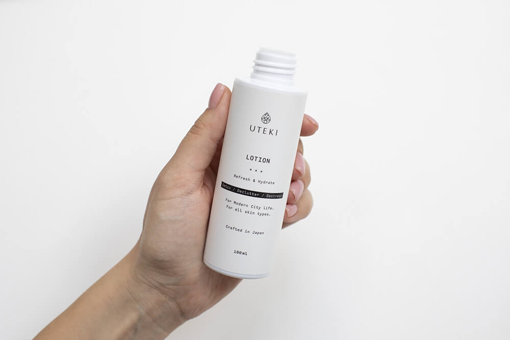 Uteki Uteki Lotion + Uteki Eye Cream ZESTAW Serum bazowe 2w1, 100 ml + Krem przeciwstarzeniowy pod oczy 10 g