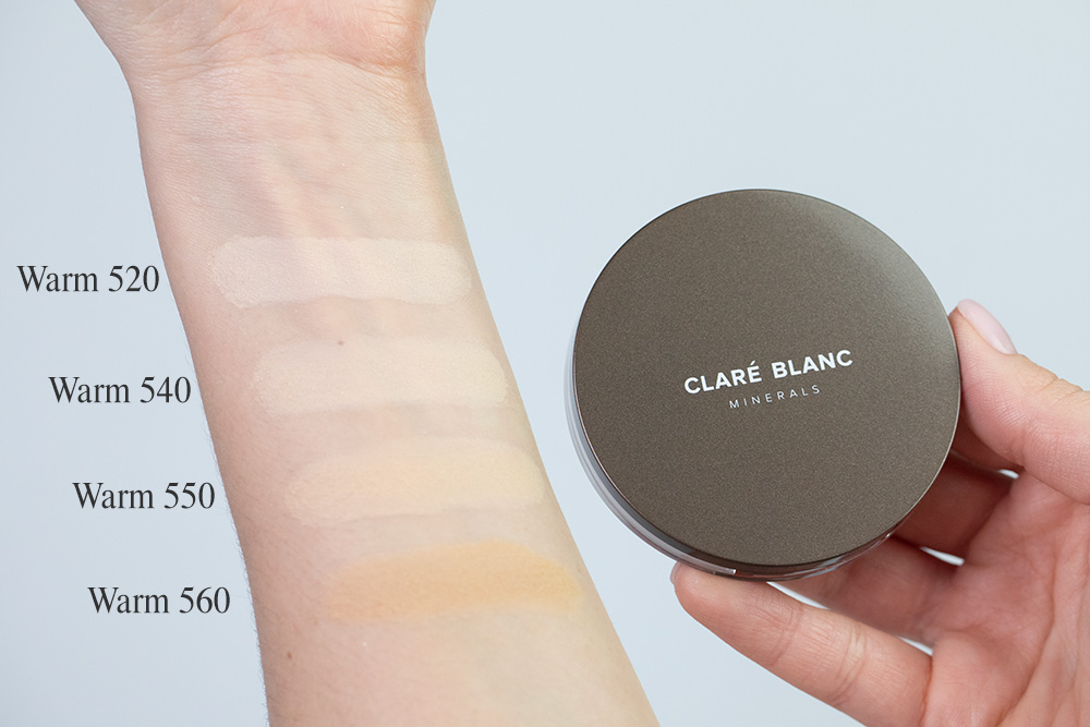 Clare Blanc Warm 540 Podkład prasowany SPF15 - kolor ciepły/średni (Warm 540) 11 g