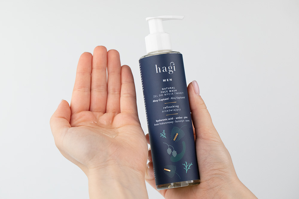 Hagi Ahoj Kapitanie Men Box 2 ZESTAW Żel do Mycia Ciała 300 ml + Multikrem 50 ml + Żel do Mycia Twarzy 200 ml