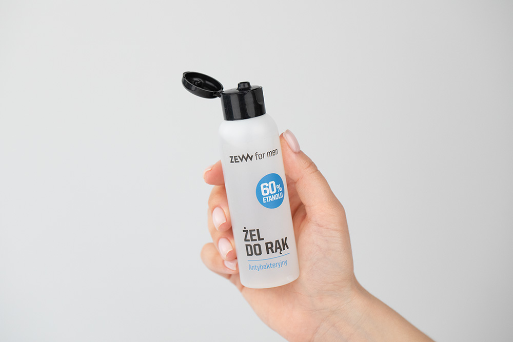 Zew For Men Żel Antybakteryjny Zawiera 60% etanolu 100 ml