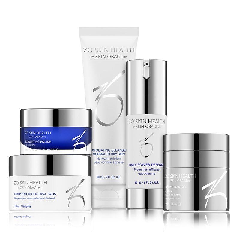 ZO Skin Health Anti-Aging Program ZESTAW Żel oczyszczający 60 ml + Pasta złuszczająca 16,2 g + Płatki oczyszczające 30 szt + Serum 30 ml + Serum 30 ml