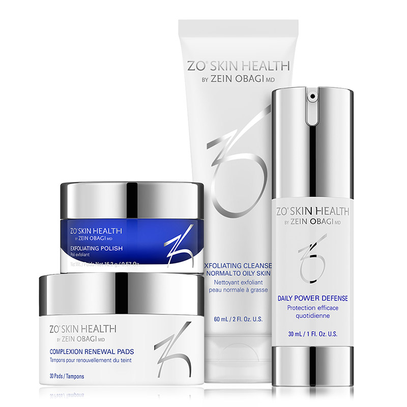 ZO Skin Health Daily Skincare Program ZESTAW Żel oczyszczający 60 ml + Pasta złuszczająca 16,2 g + Płatki oczyszczające 30 szt + Serum 30 ml