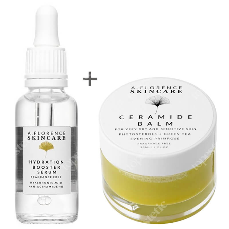 A.Florence Skincare Pielęgnacja Skóry Bardzo Suchej ZESTAW Serum nawadniające 30 ml + Odżywczo-regenerujący balsam uzupełniający lipidy 30 ml