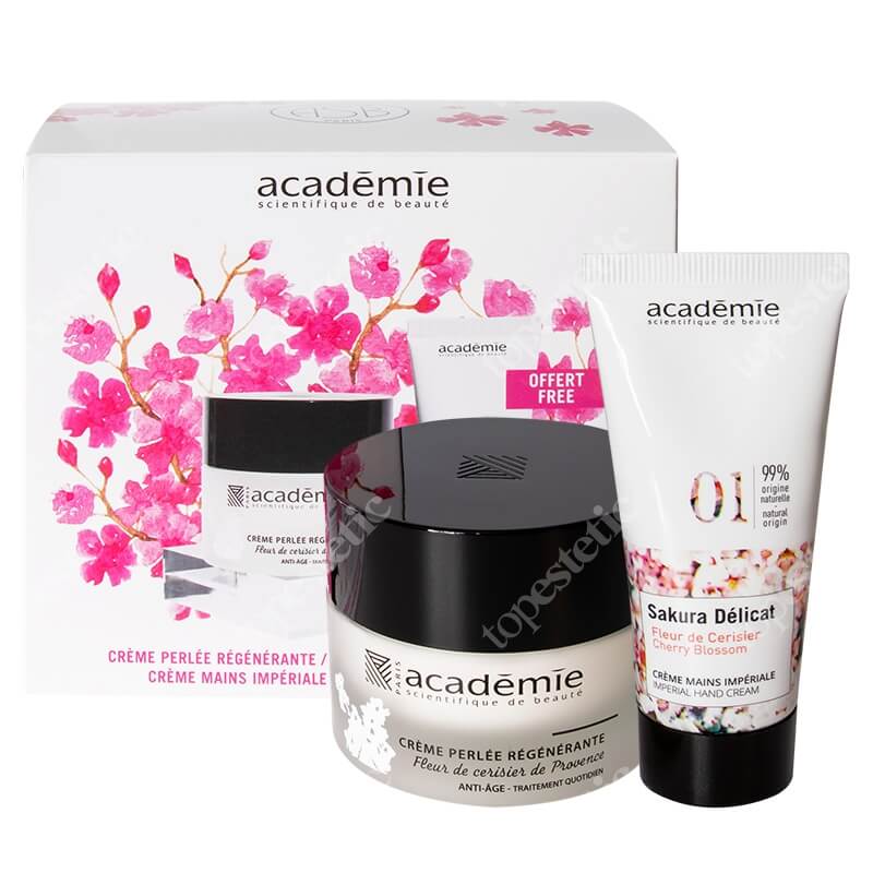 Academie Floral Instant Box ZESTAW Krem perłowy 50 ml + Japoński krem do rąk 30 ml