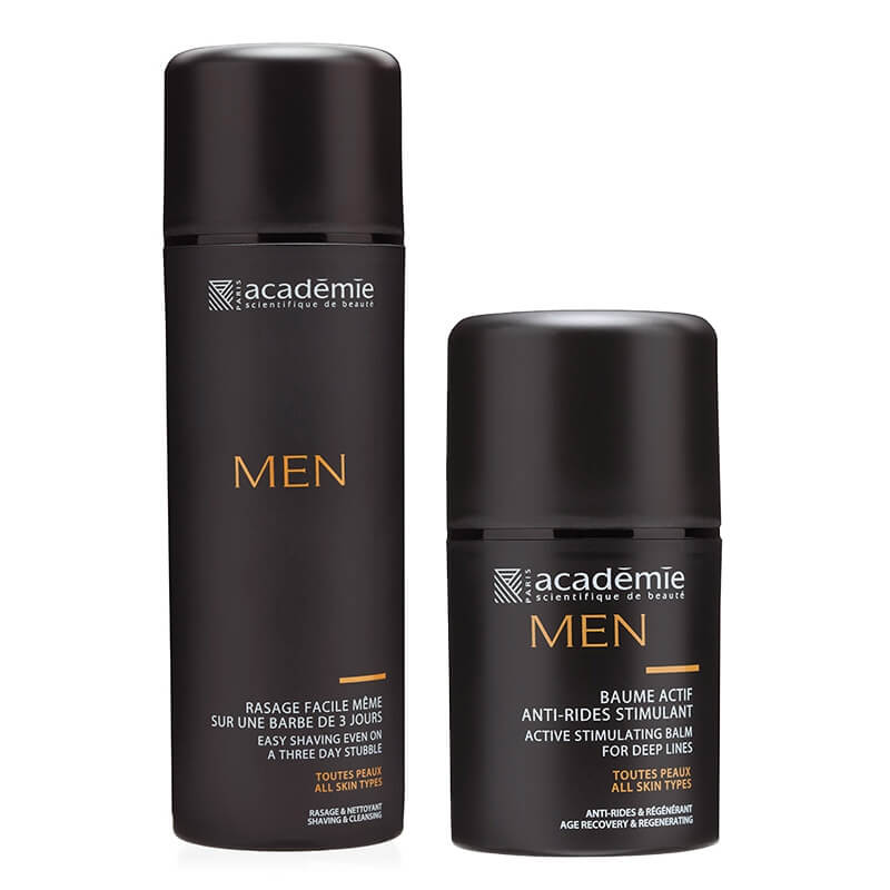 Academie Men Care ZESTAW Balsam przeciwzmarszczkowy 50 ml + Żel do golenia 2w1 150 ml