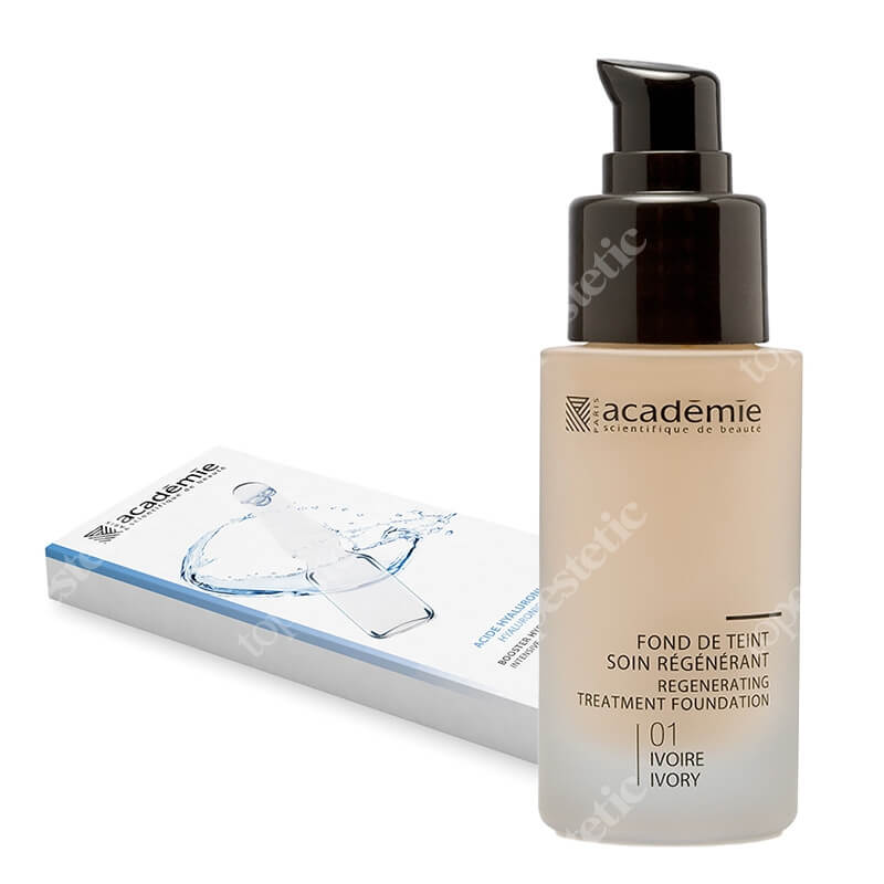 Academie Perfect Look ZESTAW Intensywny booster nawilżający 7x 2ml + Podkład liftingujący 30 ml