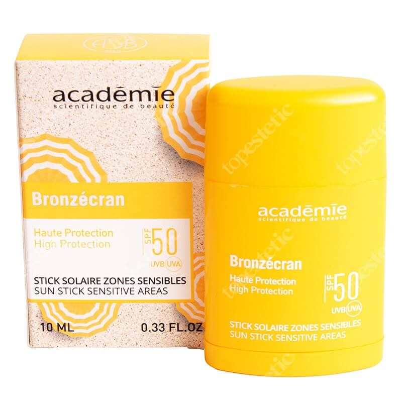 Academie Stick Solaire Zones Sensibles SPF 50+ Sztyft do wrażliwych miejsc z filtrem SPF 50+ 10 ml
