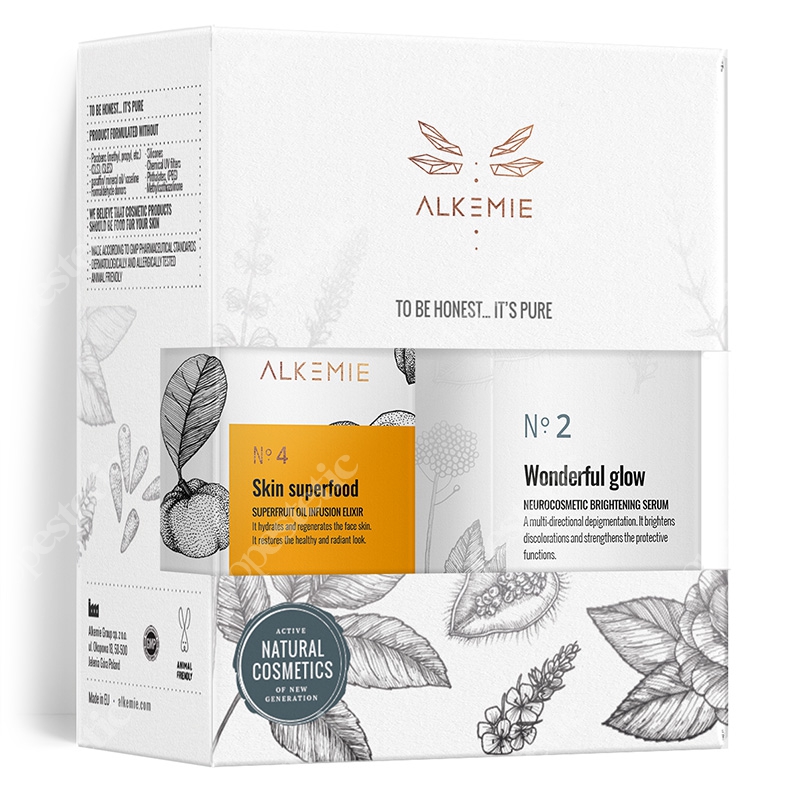 Alkmie Vitamine C Rules Set 2019 ZESTAW Serum rozjaśniające 30 ml + Multiwitaminowy olejek 15 ml
