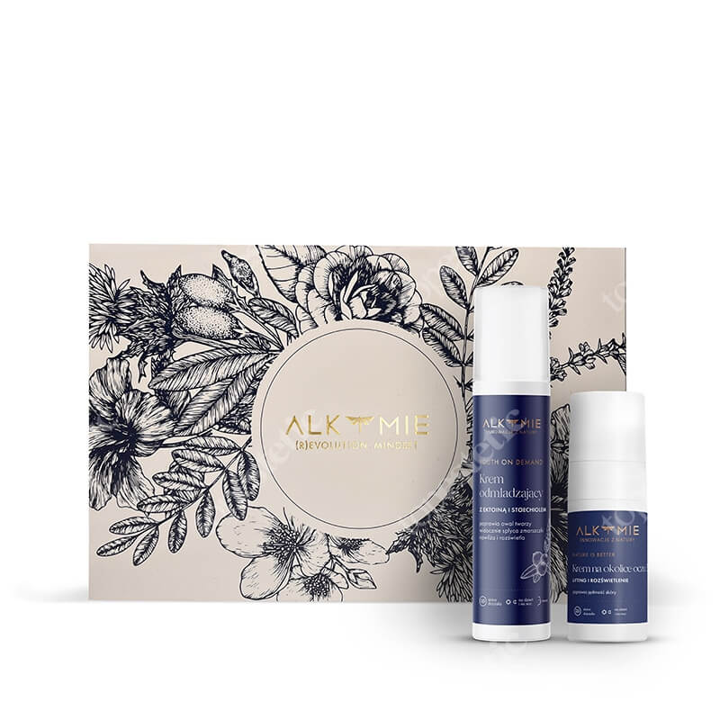 Alkmie Anti Age Set ZESTAW Krem na okolice oczu 15 ml + 24 godzinny krem odmładzająco-liftingujący 50 ml