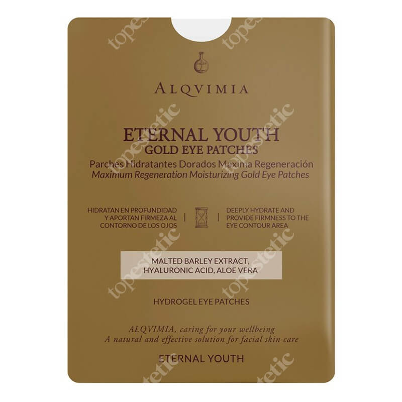 Alqvimia Eternal Youth Gold Eye Patches Złote hydrożelowe płatki pod oczy 1 para