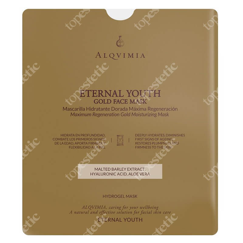 Alqvimia Eternal Youth Gold Face Mask Złota maska hydrożelowa 1szt.