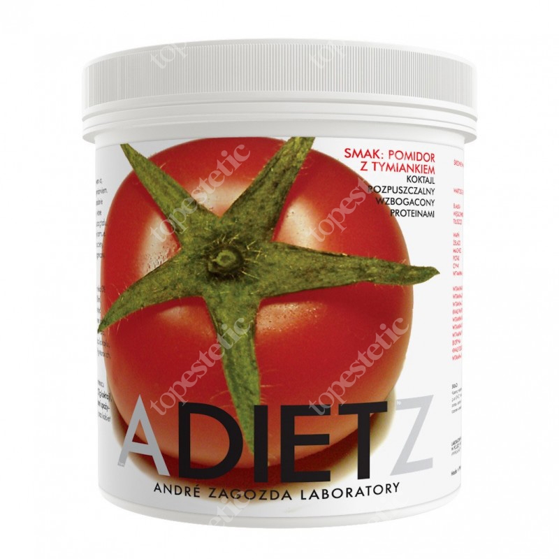Andre Zagozda AZ Diet Cocktail Tomato With Thyme Koktajl o smaku pomidor z tymiankiem, rozpuszczalny, wzbogacony proteinami 500 g
