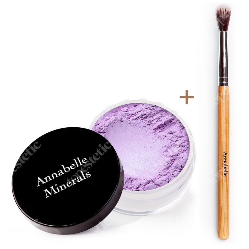Annabelle Minerals Eyeshadows Lilac + Pędzelek ZESTAW Cień mineralny (kolor Lilac) 3 g + Pędzelek do łączenia cieni