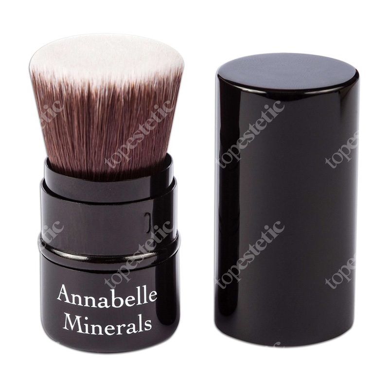 Annabelle Minerals Flat Top Wysuwany pędzel w metalowej obudowie