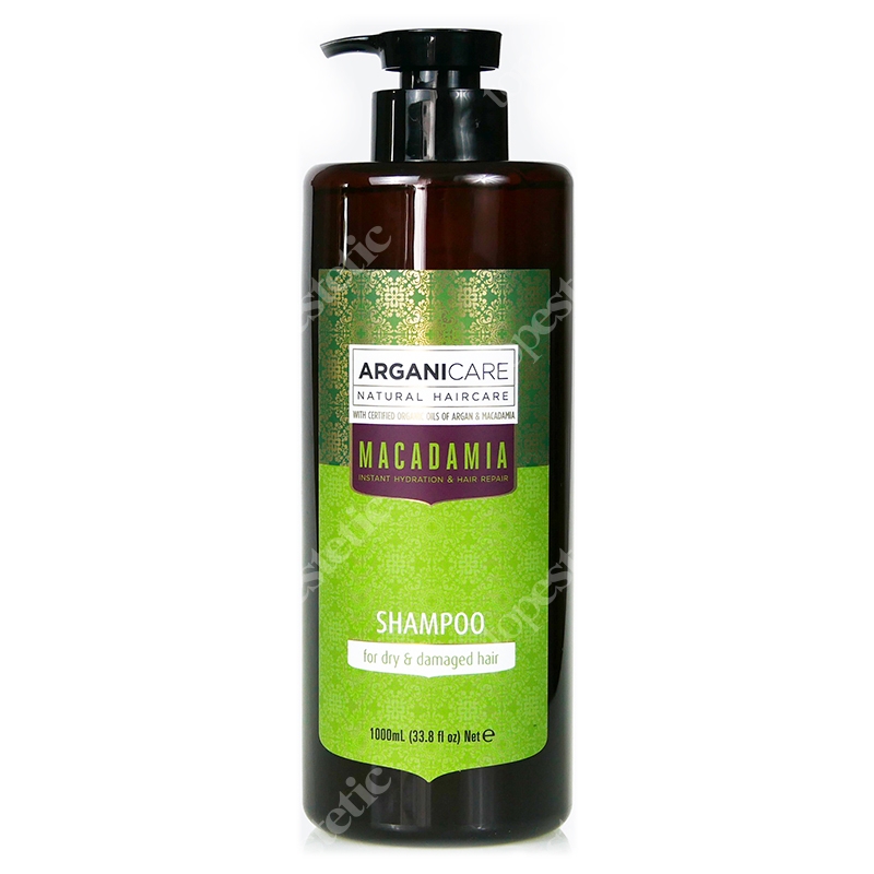 Arganicare Macadamia Shampoo Szampon do suchych i zniszczonych włosów 1000 ml