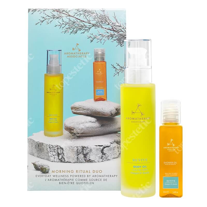 Aromatherapy Associates Morning Ritual Duo ZESTAW Radosny olejek do ciała 100 ml + Pobudzający olejek pod prysznic 50 ml