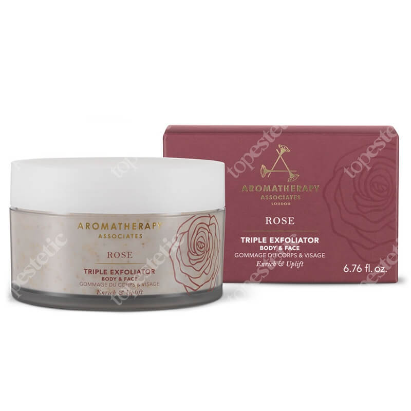 Aromatherapy Associates Rose Triple Exfoliator Różany peeling do twarzy i ciała 200 ml