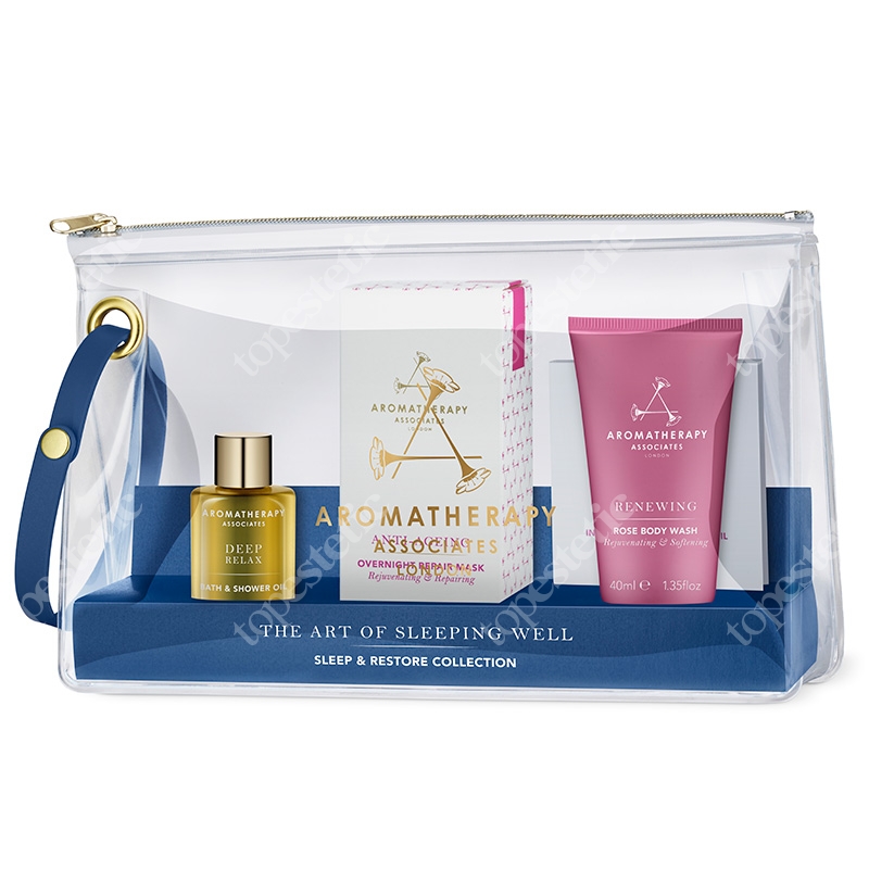 Aromatherapy Associates Sleep and Restore Collection ZESTAW Kolekcja sen i odnowa 50 ml, 40 ml, 9 ml, 3 ml