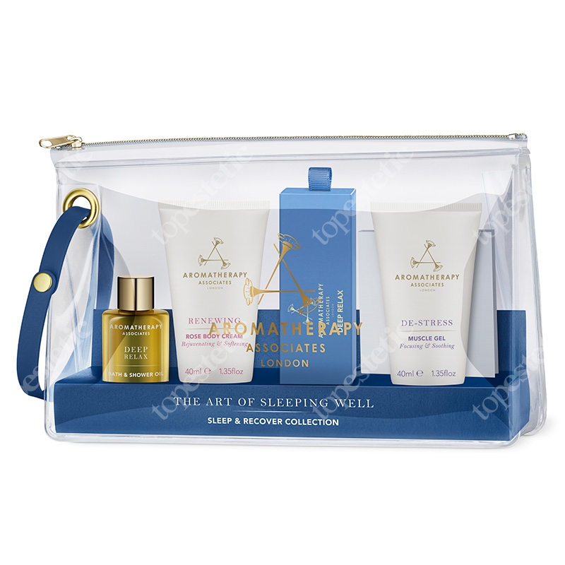 Aromatherapy Associates Sleep &amp; Recover Collection ZESTAW Kolekcja sen i odprężenie 10 ml, 40 ml, 9 ml, 30 ml, 3 ml
