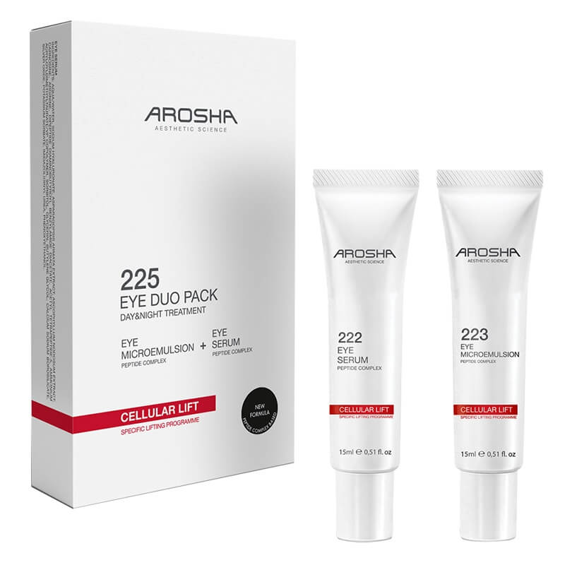 Arosha .225 Eye Duo Pack ZESTAW Emulsja pod oczy 15 ml + Serum pod oczy 15 ml